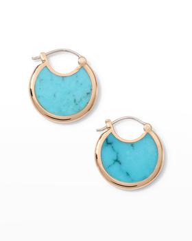 商品Pamela Love | Mojave Hoop Earrings, Turquoise,商家Neiman Marcus,价格¥2787图片