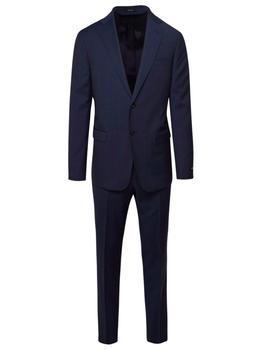春装Zegna, Zegna | Z Zegna Men's  Blue Wool Suit商品图片 8.1折