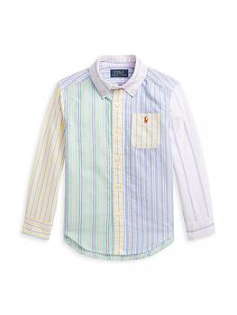 商品Ralph Lauren | Little Boy's Oxford Striped Shirt,商家Saks Fifth Avenue,价格¥295图片