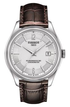 手表天梭新款, Tissot | Men's Ballade Powermatic 80 COSC Croc Embossed Leather Strap Watch, 39mm商品图片 5.9折