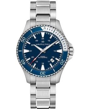 推荐Hamilton Khaki Navy Scuba Auto Blue Dial Stainless Steel Men's Watch H82345141商品