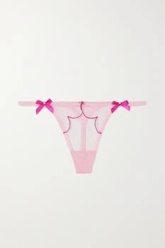 L'Agent by Agent Provocateur | Lorna 刺绣绢网丁字裤 5.0折×额外9.7折, 额外九七折