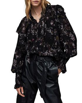 ALL SAINTS | Lara Viola Printed Shirt商品图片,