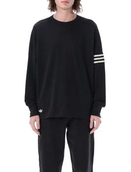 Adidas | Adidas Originals Stripe-Detailed Long Sleeved T-Shirt,商家Cettire,价格¥416