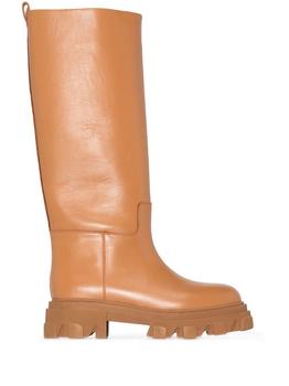 推荐Gia Couture Women's  Brown Leather Boots商品