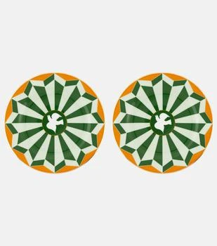 LA DOUBLE J | Roman Dove Bosco set of 2 dessert plates,商家MyTheresa,价格¥1311