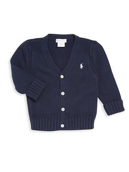 女装拉夫·劳伦, Ralph Lauren | Baby's Combed Cotton V-Neck Cardigan商品图片 
