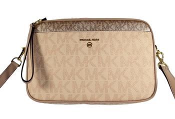 michael kors包行李箱, Michael Kors | Michael Kors Jet Set Charm EW MK Signature VC Clutch Crossbody Bag商品图片 8.9折