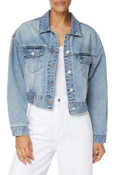 Kensie是什么牌子, Kensie | Cropped Elastic Waist Denim Jacket商品图片 4.4折起