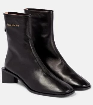 推荐Logo leather ankle boots商品
