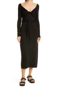 Nordstrom Rack, Vince | Wrap Bodice Long Sleeve Dress商品图片 2.3折