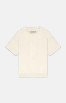 essentials怎么样, Essentials | Egg Shell Short Sleeve Henley Sweatshirt商品图片 