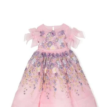 MARCHESA | Flower-Embroidered Organza Gown,商家Verishop,价格¥6342