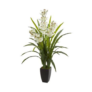 NEARLY NATURAL, NEARLY NATURAL | 45” Cymbidium Orchid Artificial Plant商品图片 6.9折