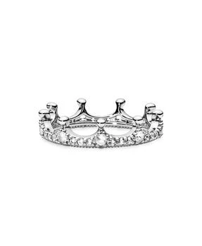 PANDORA | Cubic Zirconia Moments Clear Sparkling Crown Ring,商家Macy's,价格¥419