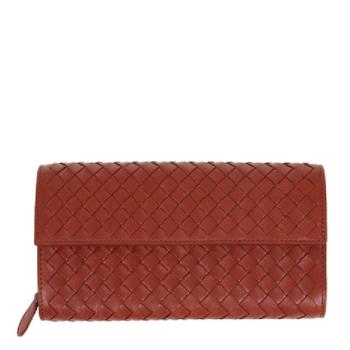 商品Bottega Veneta | Bottega Veneta 葆蝶家 中性羊皮砖红色长款包 150509-V001N-6329,商家Beyond Chinalux,价格¥4089图片