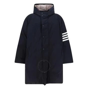 Thom Browne | Navy Hooded Football Sideline Parka,商家Jomashop,价格¥7879