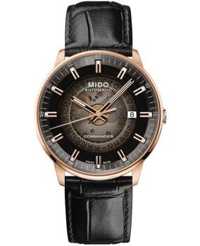 MIDO | Mido Commander Gradient Black Dial Leather Strap Men's Watch M021.407.36.411.00 6.7折