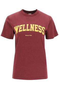 Sporty & Rich | Sporty & Rich Wellness Printed Crewneck T-Shirt商品图片 5.9折起