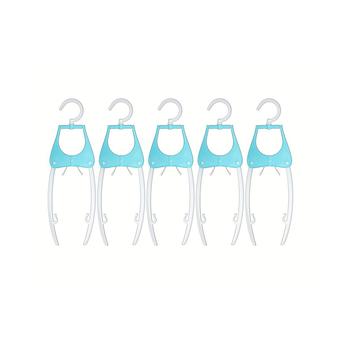 商品Basicwise | Vintiquewise Foldable Portable Plastic Hangers for Travel, Set of 5,商家Macy's,价格¥67图片