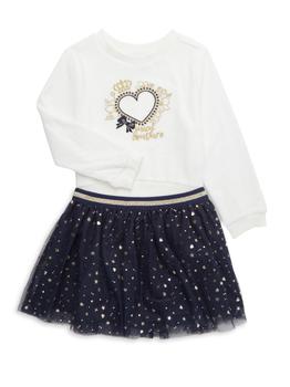 推荐Little Girl's 2-Piece Pullover & Tulle Skirt Set商品