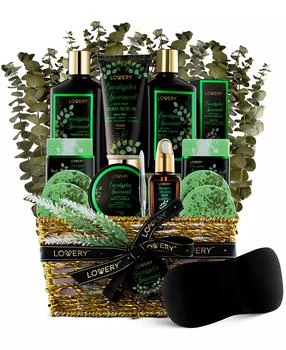 Lovery | Eucalyptus Spearmint Home Spa Body Care Gift Set, Natural Bath Gift Basket, 17 Piece,商家Macy's,价格¥375