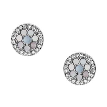 Fossil | Val Blue Mosaic Stainless Steel Earring商品图片,