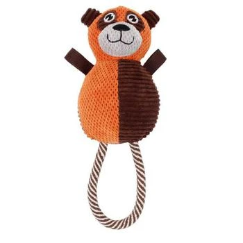 Pet Life | Pet Life  'Huggabear' Natural Jute Squeaking and Tug Plush Dog Toy,商家Premium Outlets,价格¥71