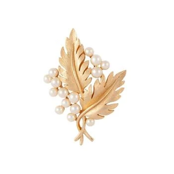 推荐1960s vintage trifari leaf brooch商品