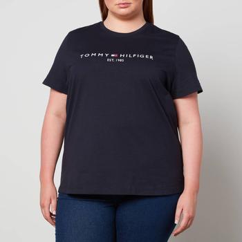 推荐Tommy Hilfiger Curve Embroidered Logo Cotton-Jersey T-Shirt商品