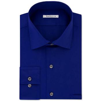 Van Heusen | Men's Slim-Fit Flex Collar Stretch Solid Dress Shirt商品图片,7.5折×额外8折, 额外八折
