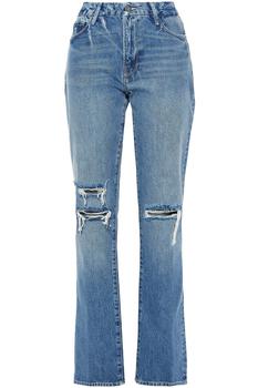 FRAME | Le Mini Boot-Cut distressed mid-rise bootcut jeans商品图片,2.9折