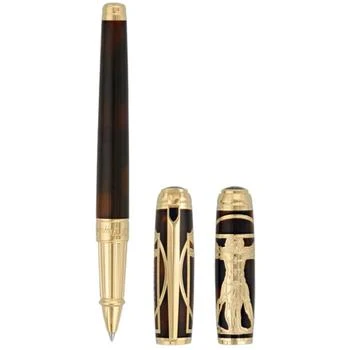 S.T. Dupont | S.T. Dupont Rollerball Pen - Line D Vitruvian Man Brown Lacquer and Gold | DP412038L,商家My Gift Stop,价格¥5986