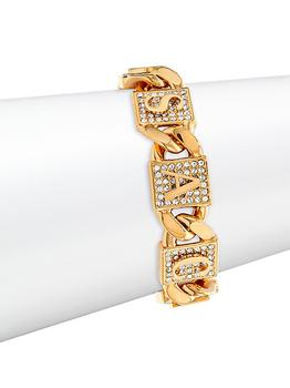 商品Goldtone & Strass Crystal Logo Toggle Bracelet图片