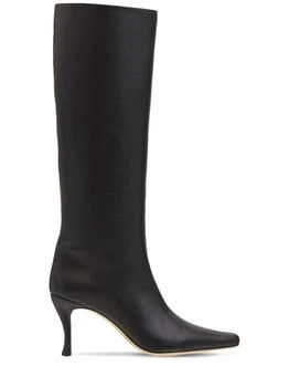 BY FAR 80mm Stevie 42 Leather Tall Boots