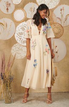 Iris & Ivy, Hope & Ivy | Hope & Ivy Carmen Midi Dress商品图片 6.1折