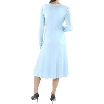 推荐Womens Twist Front Midi Cocktail and Party Dress商品