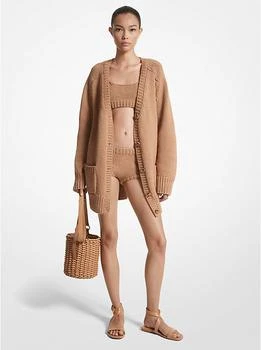 Michael Kors | Hand-Knit Cotton and Cashmere Cardigan 