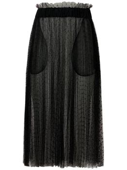 RED Valentino | Point D'esprit Midi Skirt商品图片,额外6.5折, 额外六五折