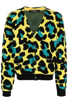 范思哲衬衫评价, Versace | WOVEN LEOPARD SWEATER商品图片 