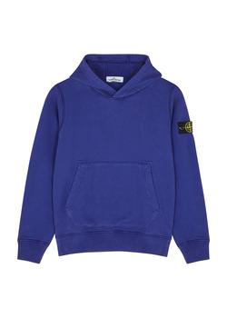 推荐Blue hooded cotton sweatshirt (10-12 years)商品