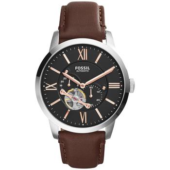Fossil | Men's Automatic Townsman Brown Leather Strap Watch 44mm ME3061商品图片,