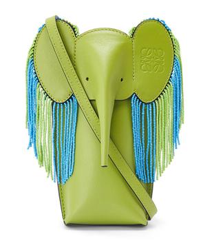 拉杆箱罗意威包, Loewe | Leather Fringed Elephant Pocket Bag商品图片 