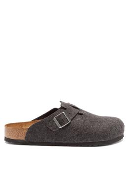 product Boston buckled wool-felt backless loafers image