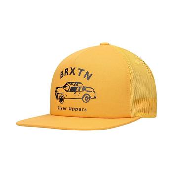 Brixton怎么样, Brixton | Men's Gold Fixer Trucker Snapback Hat商品图片 
