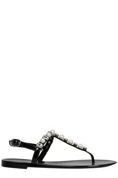 stuart weitzman凉鞋推荐, Stuart Weitzman | Stuart Weitzman Goldie Embellished Jelly Sandals商品图片 5.2折起