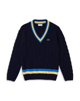 Lacoste | Contrast Striped Classic Fit Sweater商品图片,7折