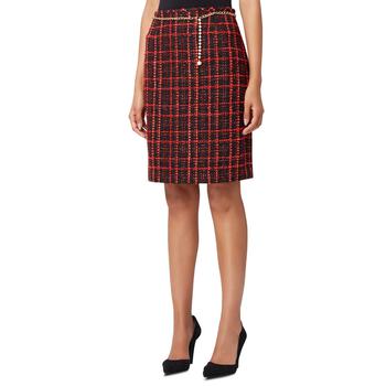 Tahari | Tahari Womens Tweed Metallic Pencil Skirt商品图片,4.6折×额外9折, 独家减免邮费, 额外九折