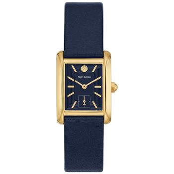 tory burch eleanor北京, Tory Burch | Women's The Eleanor Navy Leather Strap Watch 25mm商品图片 
