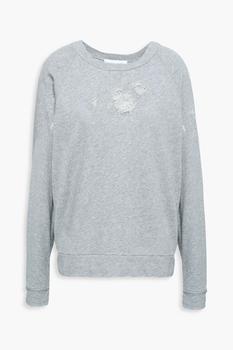 IRO | Uprile distressed French cotton-terry sweatshirt商品图片,2.9折